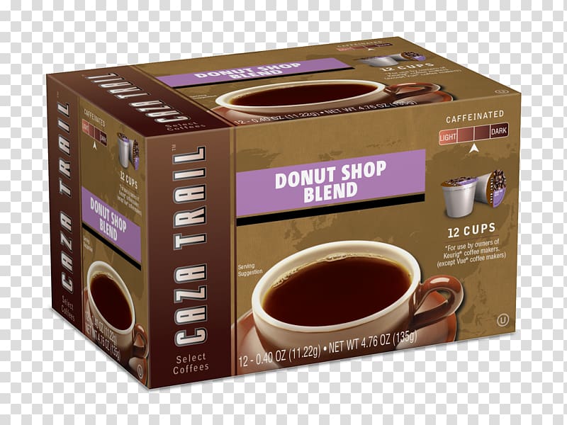Instant coffee Single-serve coffee container Breakfast Donuts, Donut shop transparent background PNG clipart