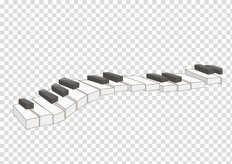 Piano Musical keyboard Cartoon, Piano keys transparent background PNG clipart