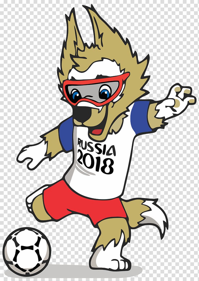 Russia 2018 soccer mascot illustration, 2018 FIFA World Cup 2017 FIFA Confederations Cup 2014 FIFA World Cup Sochi FIFA World Cup official mascots, RUSIA 2018 transparent background PNG clipart