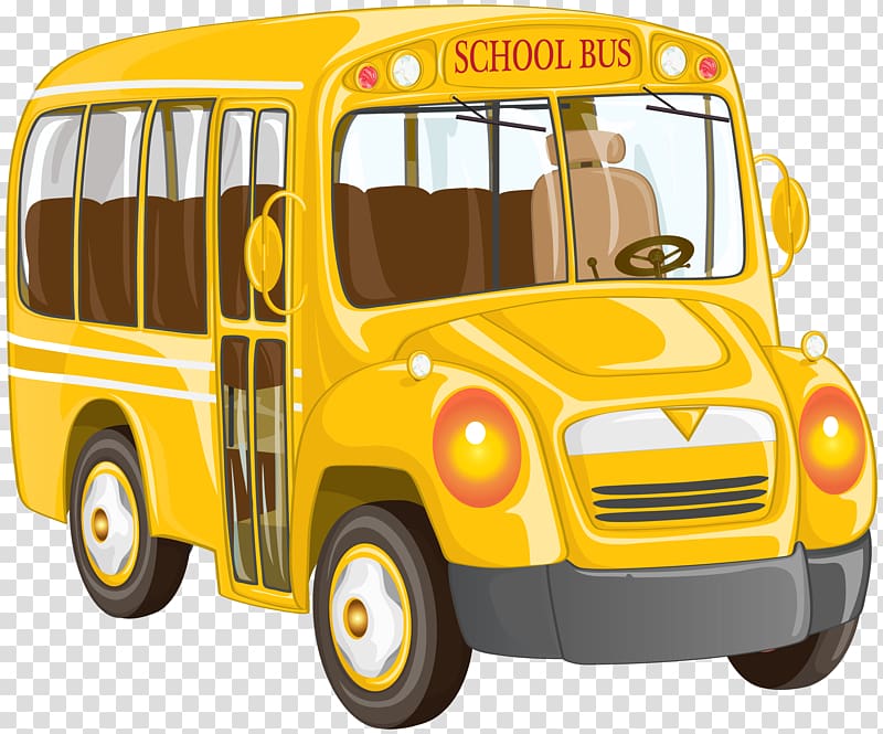 yellow school bus illustration, School bus Van , School Bus transparent background PNG clipart