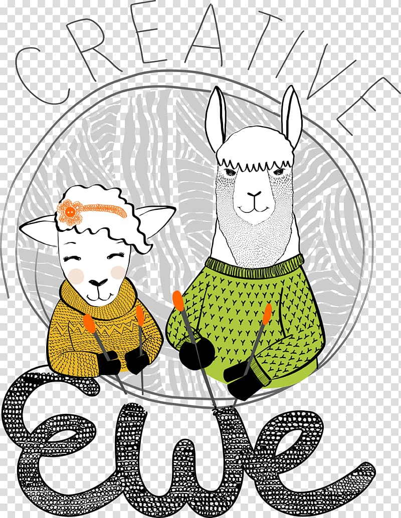 Creative Ewe Studio Yarn Crochet Knitting, alpaca fiber studio transparent background PNG clipart