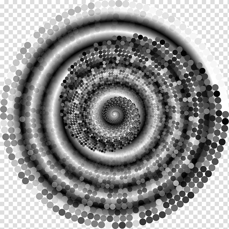 Grayscale Black and white Monochrome Art, vortex transparent background PNG clipart