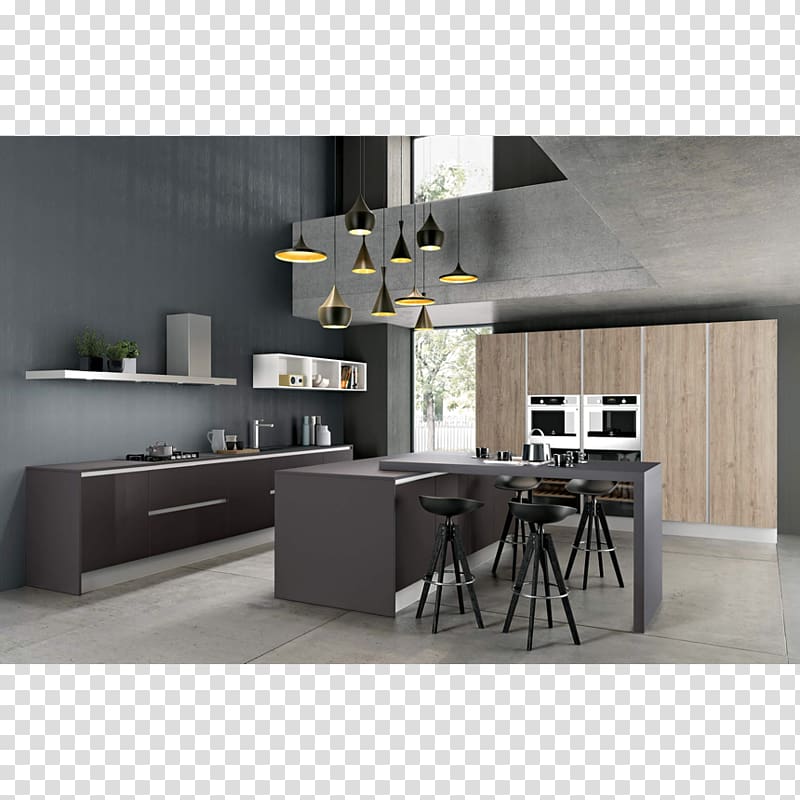 Credenza Kitchen Anthracite Countertop Furniture, kitchen transparent background PNG clipart