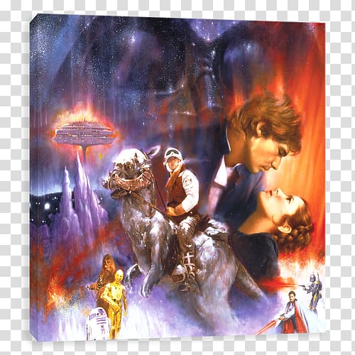 Anakin Skywalker Leia Organa Boba Fett Star Wars Poster, Empire Strikes Back transparent background PNG clipart