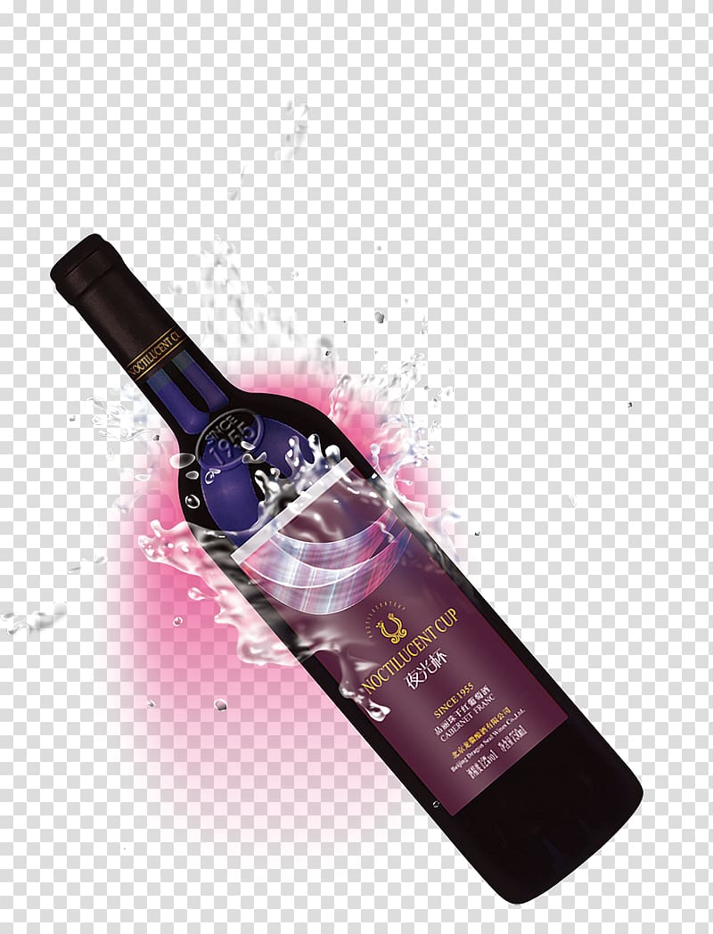 Red Wine White wine Bottle, Moonwalker red wine transparent background PNG clipart