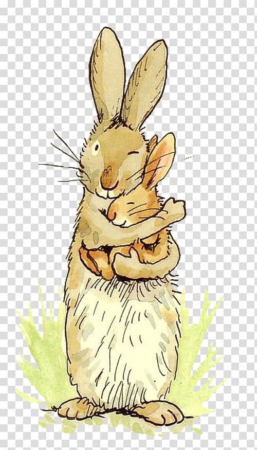 brown rabbit and bunny illustration, Guess How Much I Love You The Adventures of Little Nutbrown Hare Greeting card Valentines Day Rabbit, Bunny hug transparent background PNG clipart