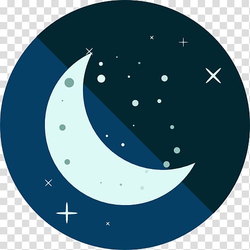 Blue Crescent Moon Clipart