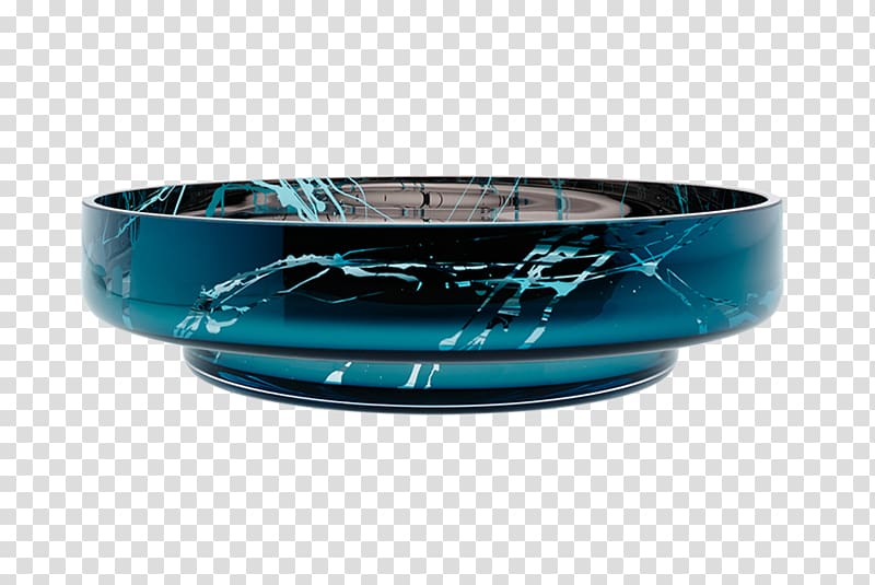 Bowl Glass Vase plastic Cobalt blue, glass transparent background PNG clipart