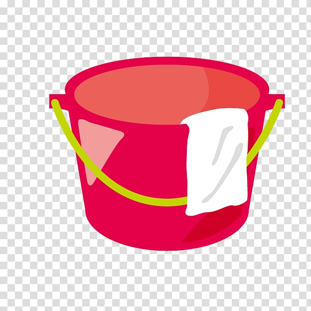 Bucket Barrel , Cartoon red bucket transparent background PNG clipart