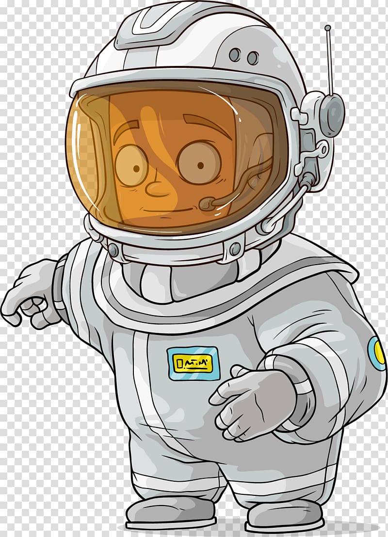 Astronaut Space suit Cartoon Euclidean , painted Astronaut transparent background PNG clipart