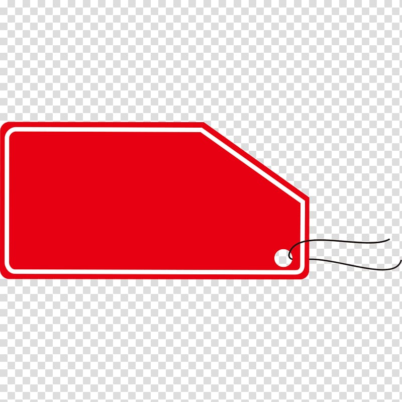 Red Car, Red Tag Creative transparent background PNG clipart