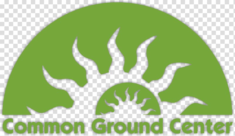 Common Ground Center Logo Brand Leaf Headgear, green ground transparent background PNG clipart