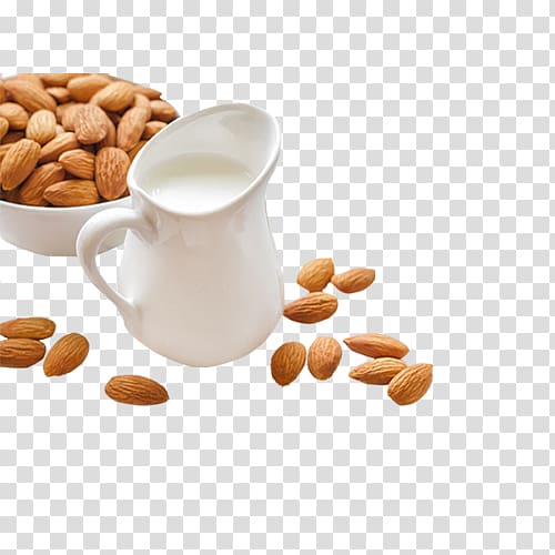 Juice Almond milk Raw foodism Nut, milk transparent background PNG clipart