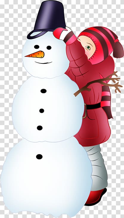 Snowman Winter Child , Cartoon snowman transparent background PNG clipart