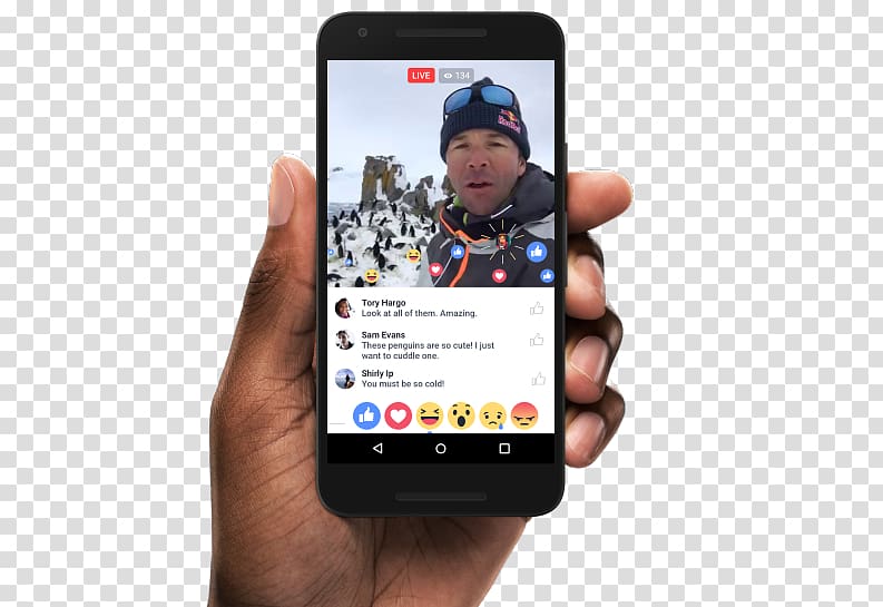 Streaming media Facebook Livestream Broadcasting Live streaming, facebook reactions transparent background PNG clipart