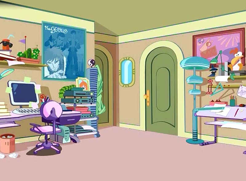 Bedroom Cartoon Living Room Animation