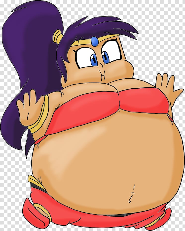 Shantae and the Pirate's Curse Body inflation , shantae big belly transparent background PNG clipart