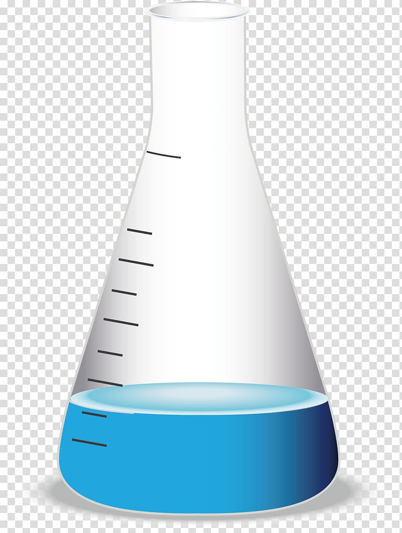 Laboratory flask Erlenmeyer flask Beaker Illustration, Bottle transparent background PNG clipart