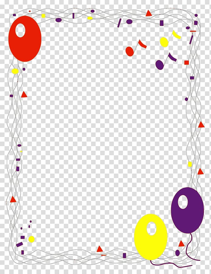 Balloon Birthday Free content , Free Borders transparent background PNG clipart