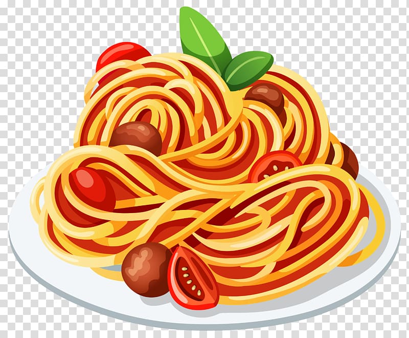 Spaghetti with meatballs Garlic bread Macaroni , Ballroom Food transparent background PNG clipart