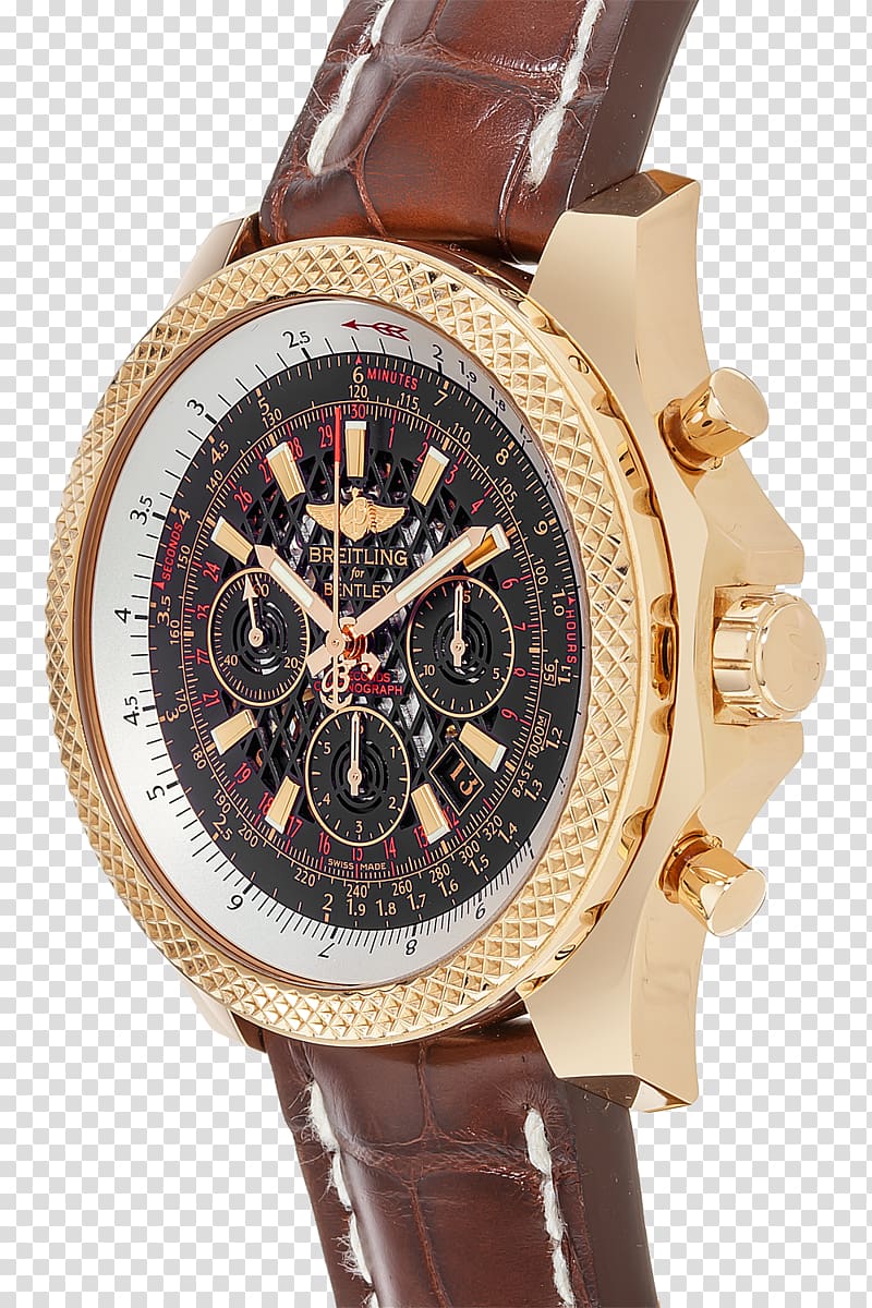 Watch Bentley Continental GT Breitling SA Gold, watch transparent background PNG clipart