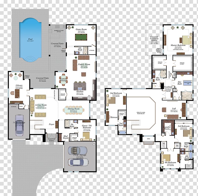 House plan Floor plan Architecture, house transparent background PNG clipart