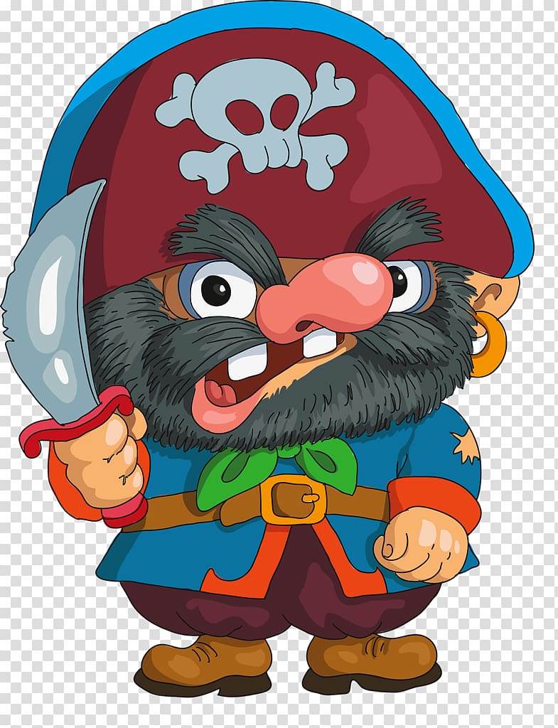 Cartoon Piracy, pirate parrot transparent background PNG clipart