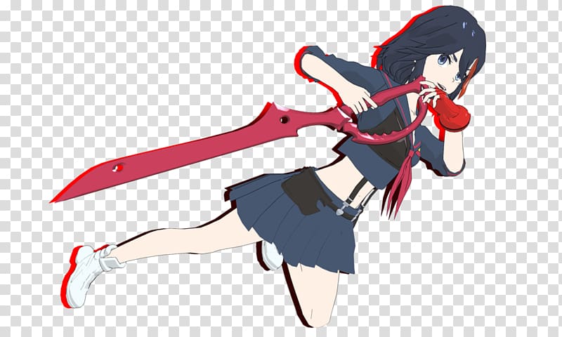 Ryuko Matoi Anime Rendering Satsuki, recall and kill transparent background PNG clipart