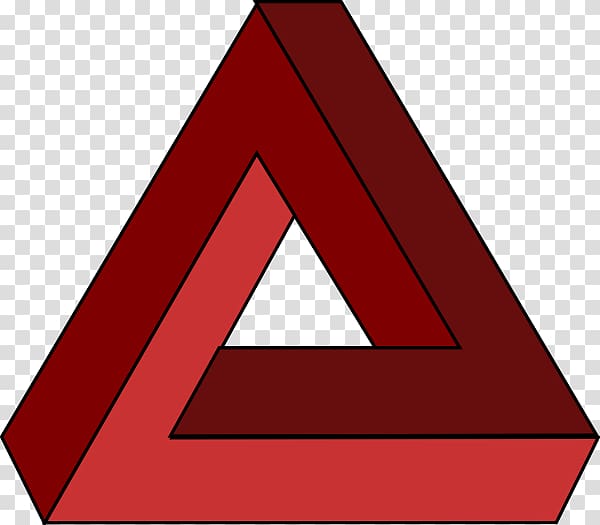 Penrose triangle Paradox , Yuck transparent background PNG clipart