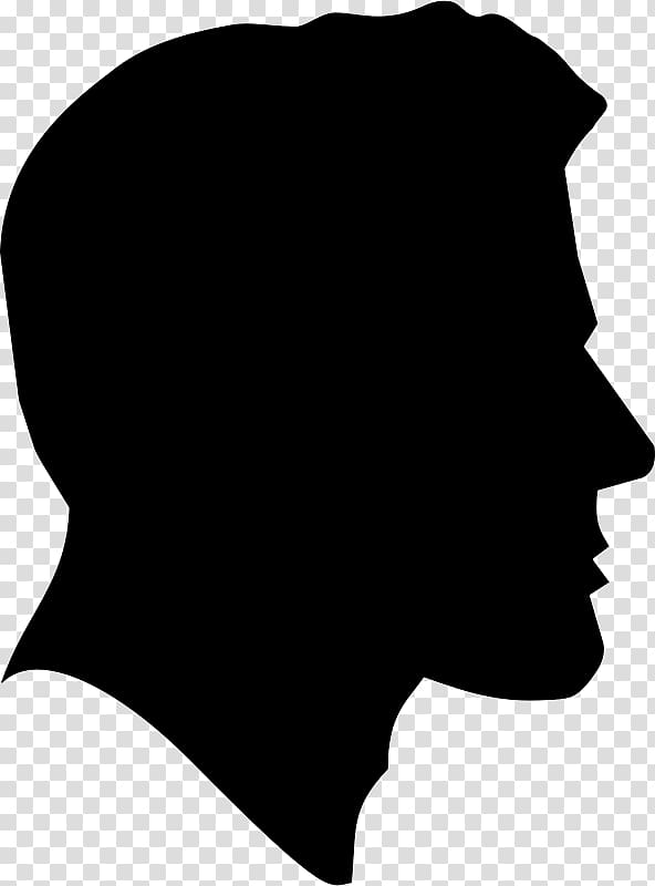 Profile of a person Drawing , Silhouette transparent background PNG clipart