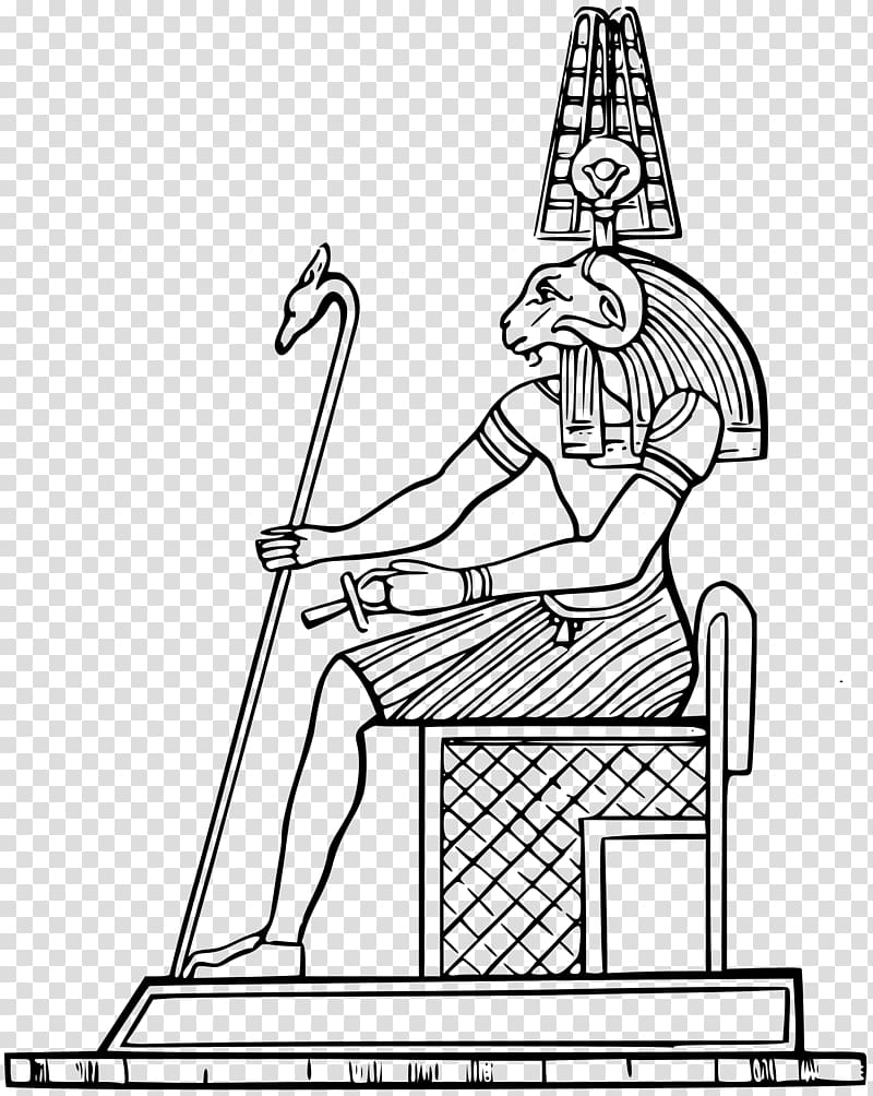 Ancient Egyptian deities Amun Deity Ancient Egyptian religion, Egyptian Gods transparent background PNG clipart