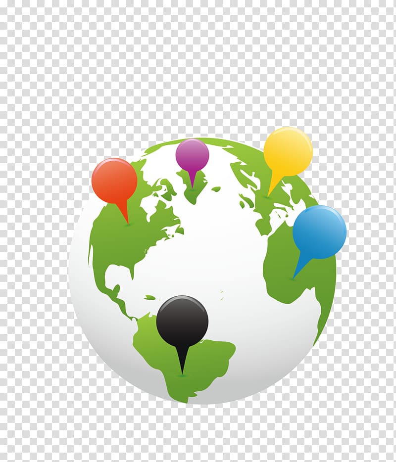 Globe World Paper Pin, Earth material transparent background PNG clipart