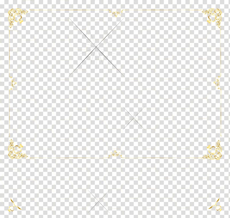 Symmetry Angle Floor Pattern, Line border European gold transparent background PNG clipart