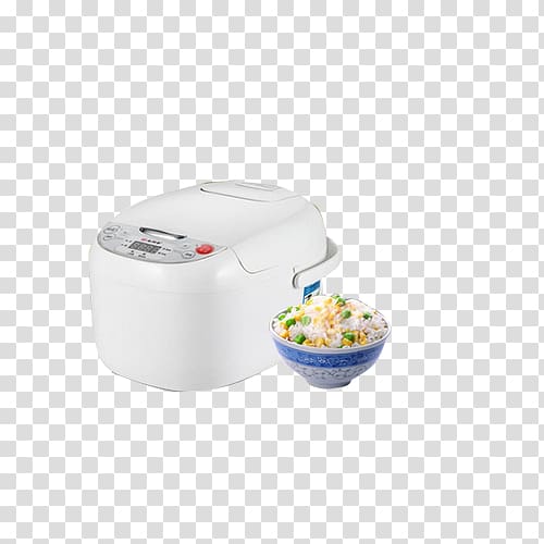 Rice cooker Cooked rice White rice, White rice cooker transparent background PNG clipart