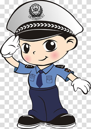 Police officer Cartoon , Q version of the cartoon police transparent  background PNG clipart | HiClipart