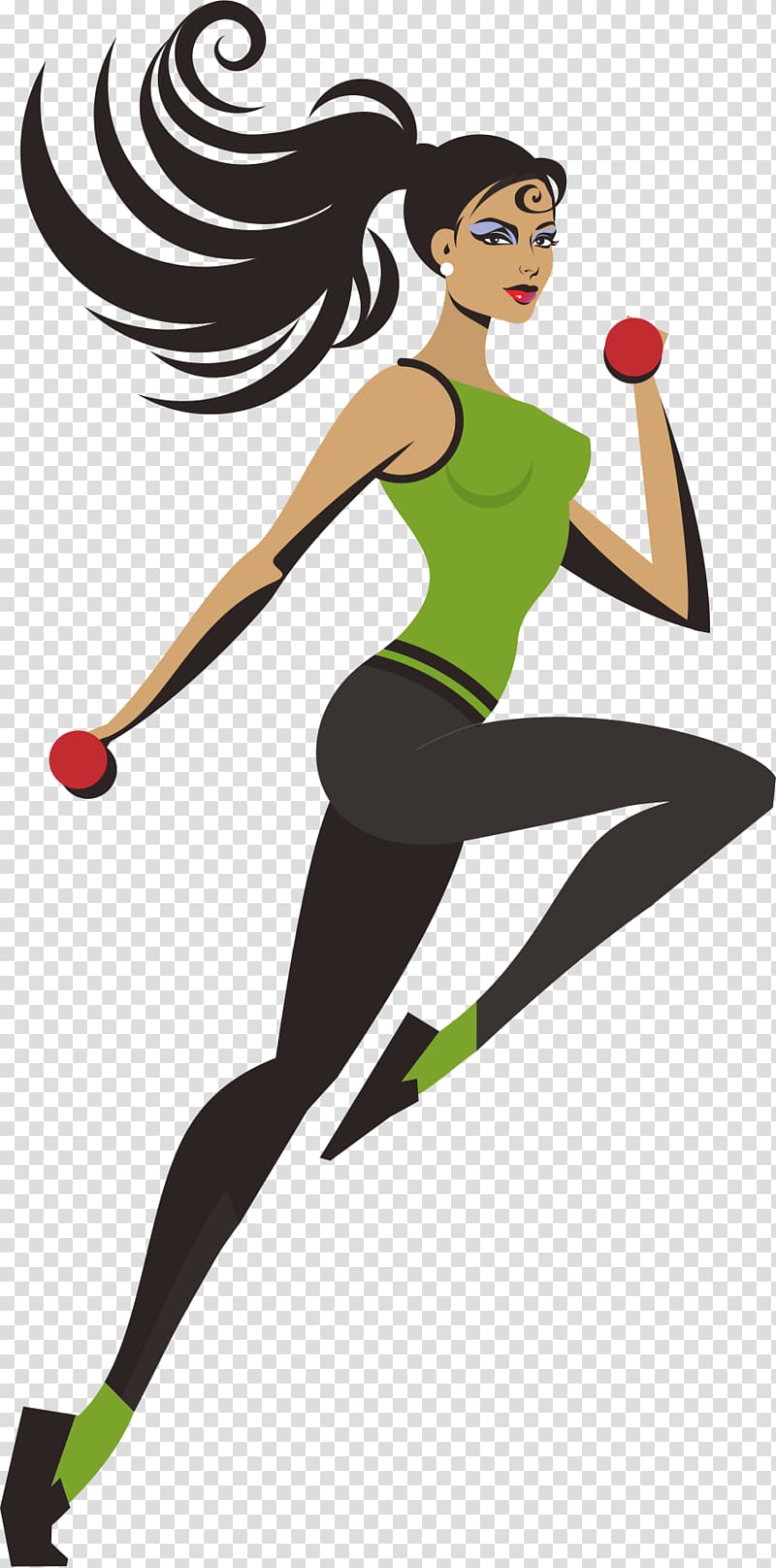 woman doing exerciser , Physical exercise Physical fitness Aerobic exercise Weight loss Dumbbell, Fitness Beauty transparent background PNG clipart