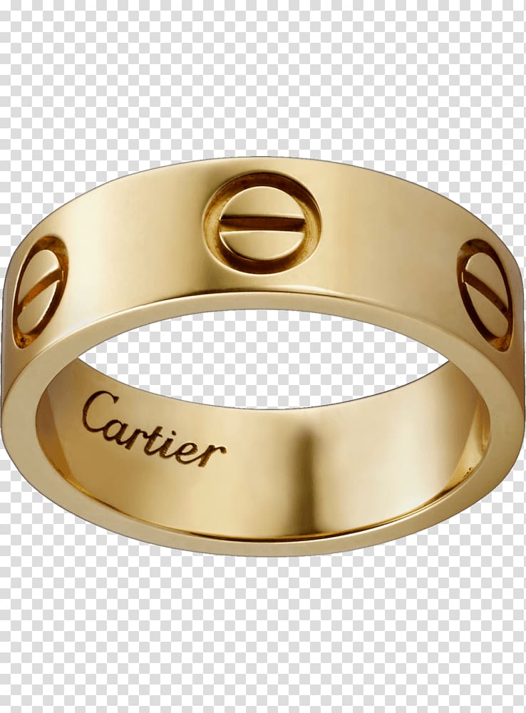 Cartier Ring size Love bracelet Gold, ring transparent background PNG clipart