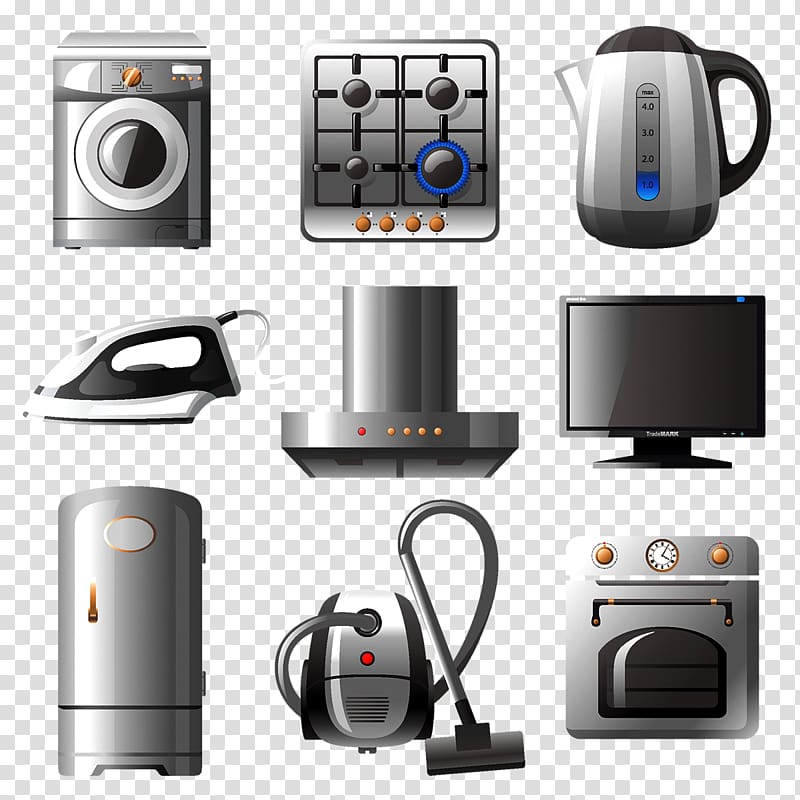 Home appliance Icon, devices transparent background PNG clipart