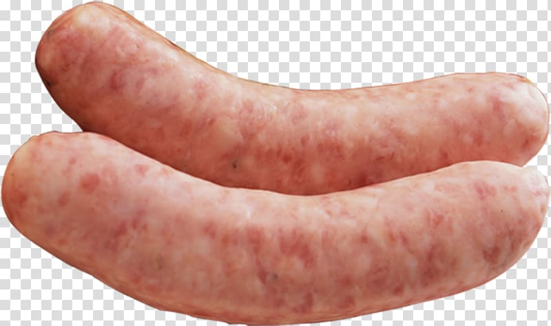 Bratwurst Thuringian sausage Liverwurst Mettwurst Frankfurter Wxfcrstchen, Pork sausage transparent background PNG clipart