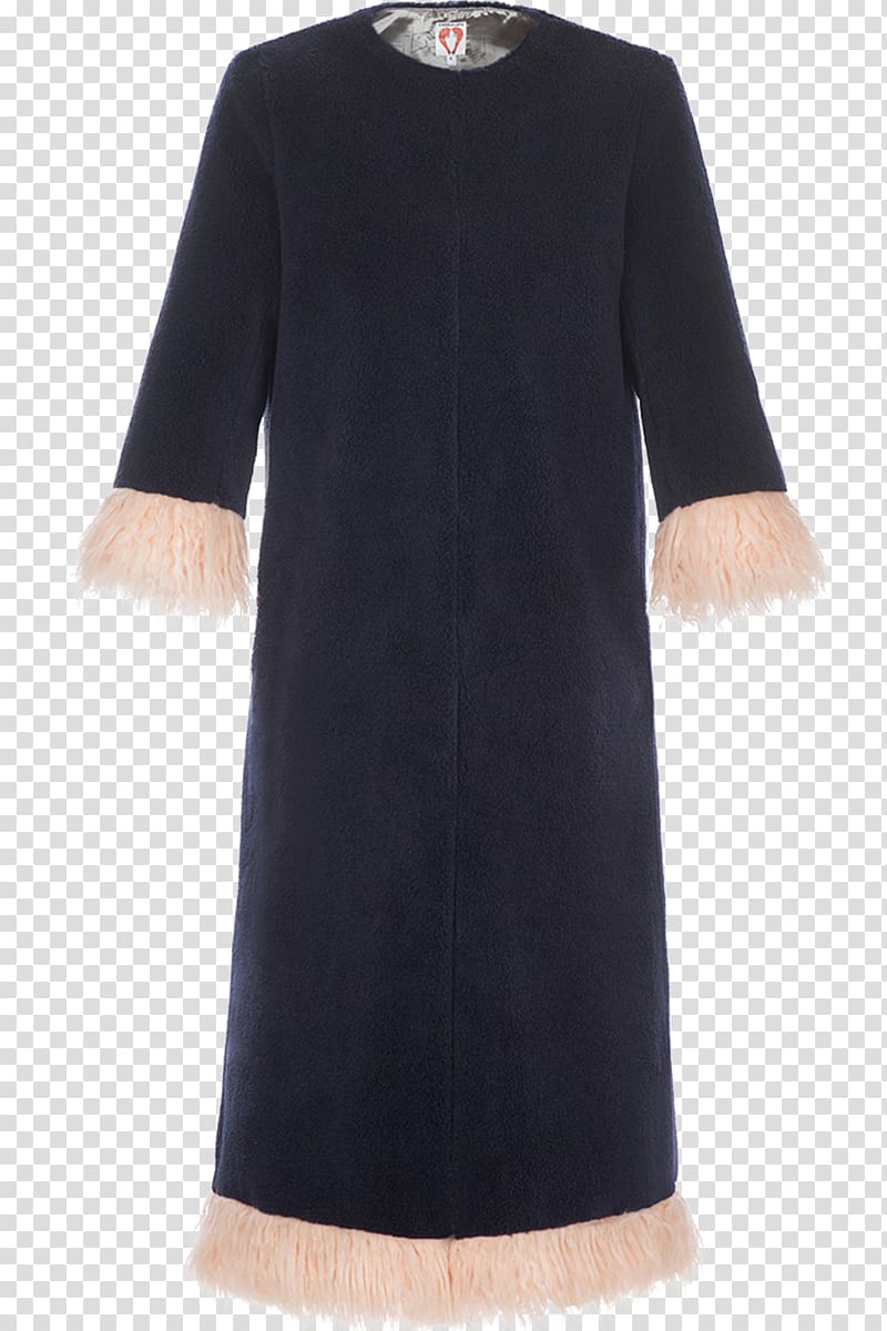 Shearling coat Dress Sleeve Fake fur, shrimps transparent background PNG clipart