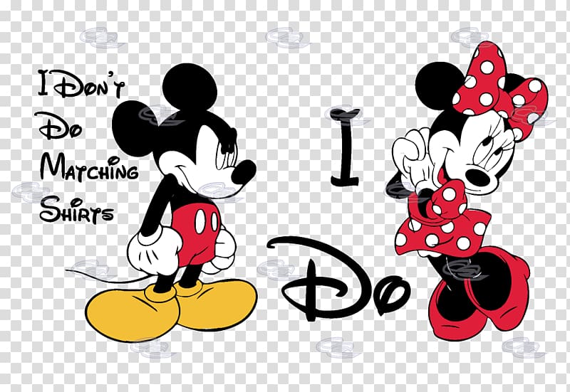 Mickey Mouse Minnie Mouse Married With Mickey The Walt Disney Company Minnie \'n Me, Just Married transparent background PNG clipart