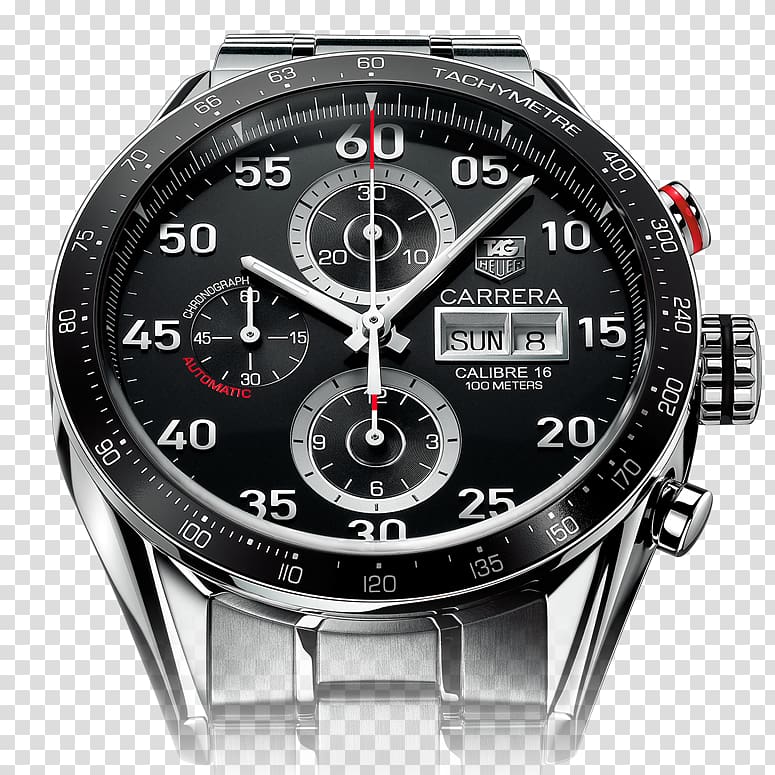 TAG Heuer Chronograph Watch Movement Tachymeter, necessity transparent background PNG clipart