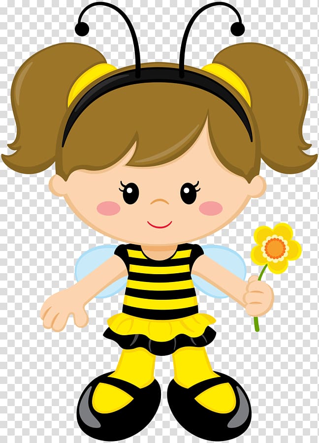 Bee Girl Infant , bee transparent background PNG clipart