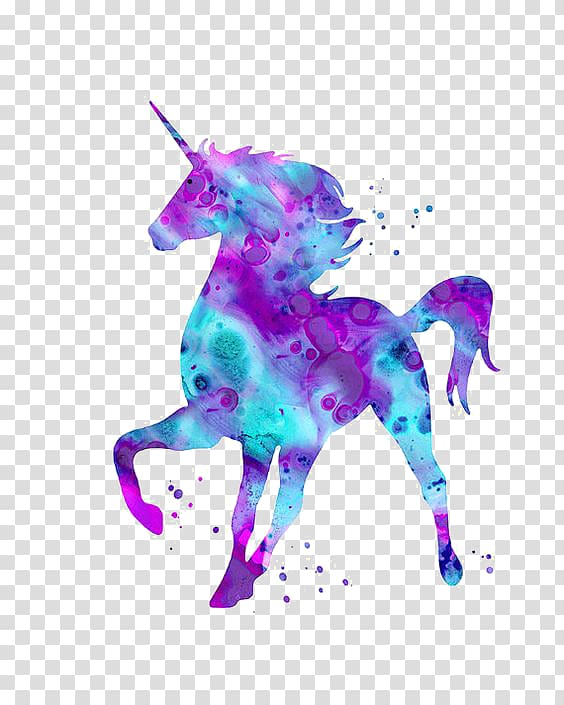 Unicorn Mythology Being , unicorn, purple and blue unicorn transparent background PNG clipart