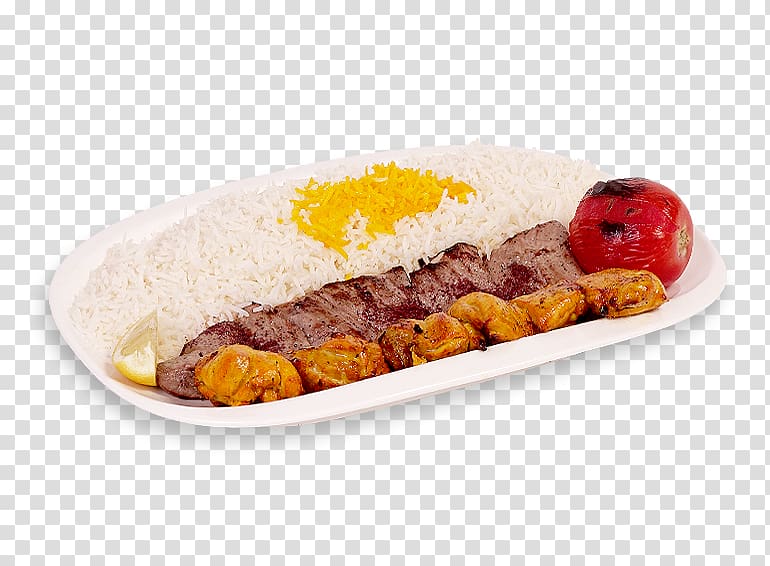 Kabab koobideh Kebab Fast food Mediterranean cuisine Chicken as food, salad transparent background PNG clipart