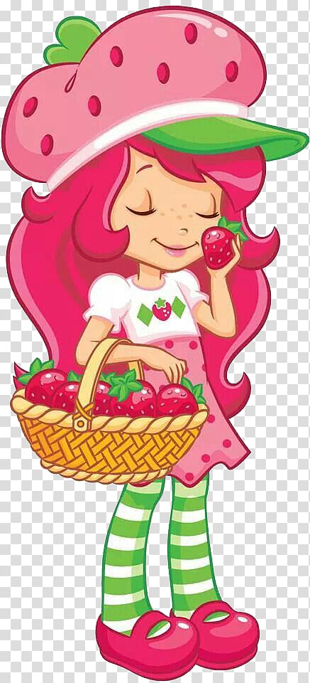 Strawberry Shortcake art, Strawberry Shortcake Strawberry Shortcake Strawberry pie Charlotte, Hat girl transparent background PNG clipart