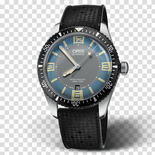Oris Divers Sixty-Five Diving watch Automatic watch, watch transparent background PNG clipart