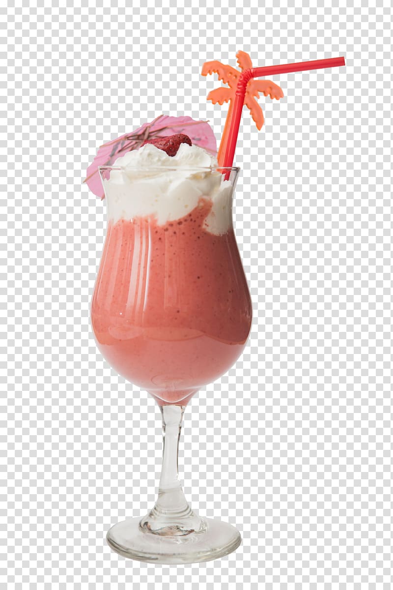 Sundae Non-alcoholic drink Piña colada Strawberry juice Milkshake, cocktail transparent background PNG clipart