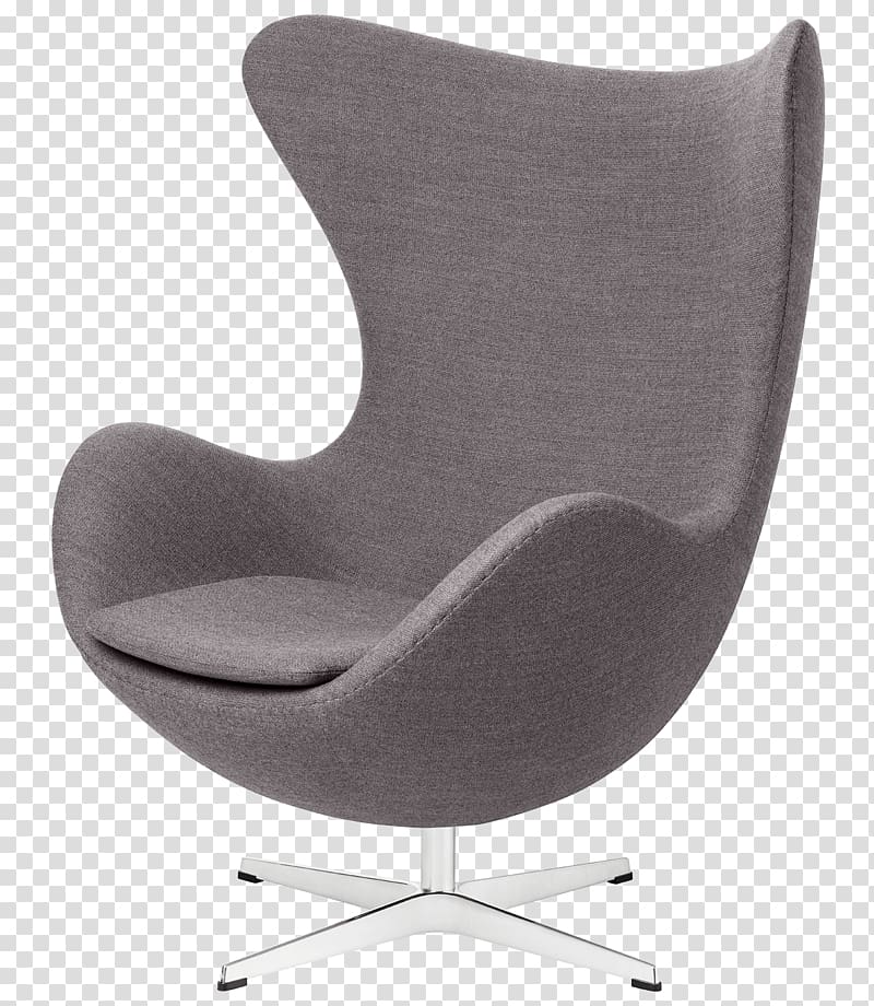 Eames Lounge Chair Egg Ant Chair Fritz Hansen, practical chair transparent background PNG clipart