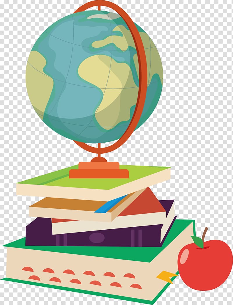 Globe Student Book , A terrestrial globe in a Book transparent background PNG clipart